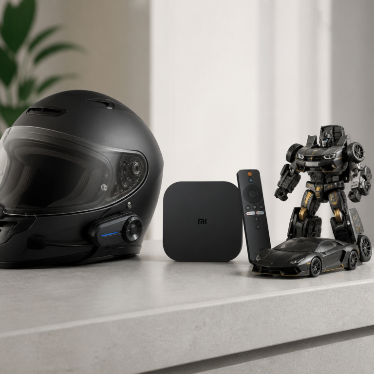 3 интересни находки: Bluetooth каска слушалки за мотор, Xiaomi TV Box S и трансформиращ робот кола
